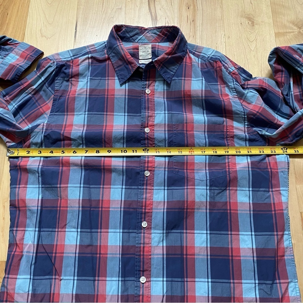 Men’s Gap Plaid Collared Button Down Long Sleeve … - image 4